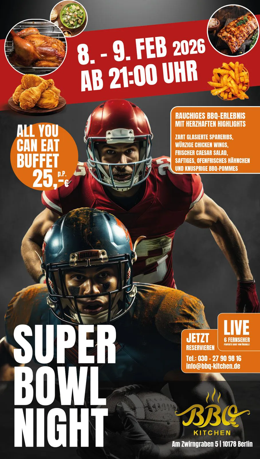 BBQ Kitchen Berlin NFL